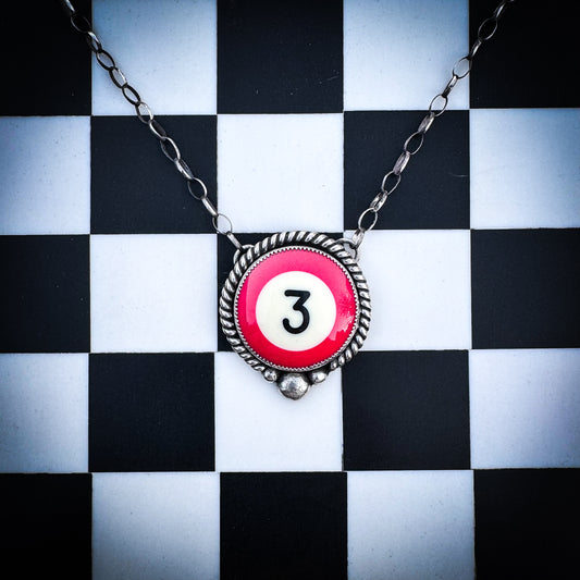 Biggity Billiard #3 Necklace